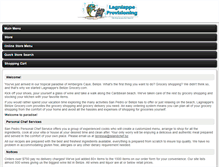 Tablet Screenshot of lagniappe-belize.com